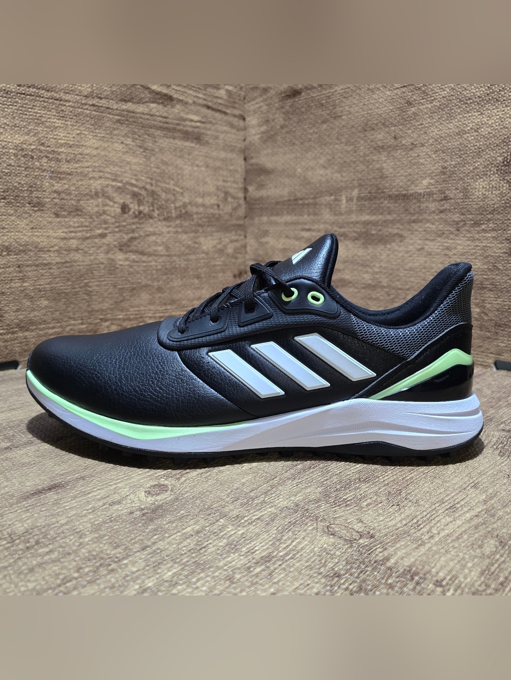Adidas Solarmotion 24 Golf Shoes Mens Size 12 Black/White/Green IG0827 New
